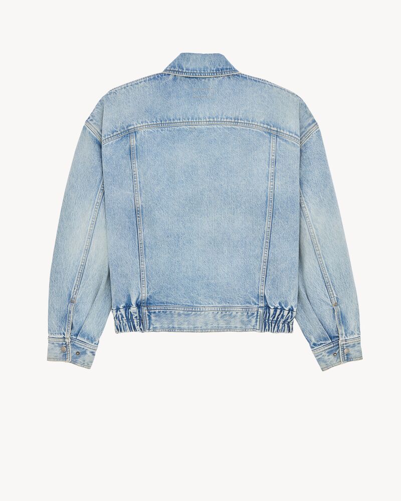 oversized jean jacket in south blue denim
