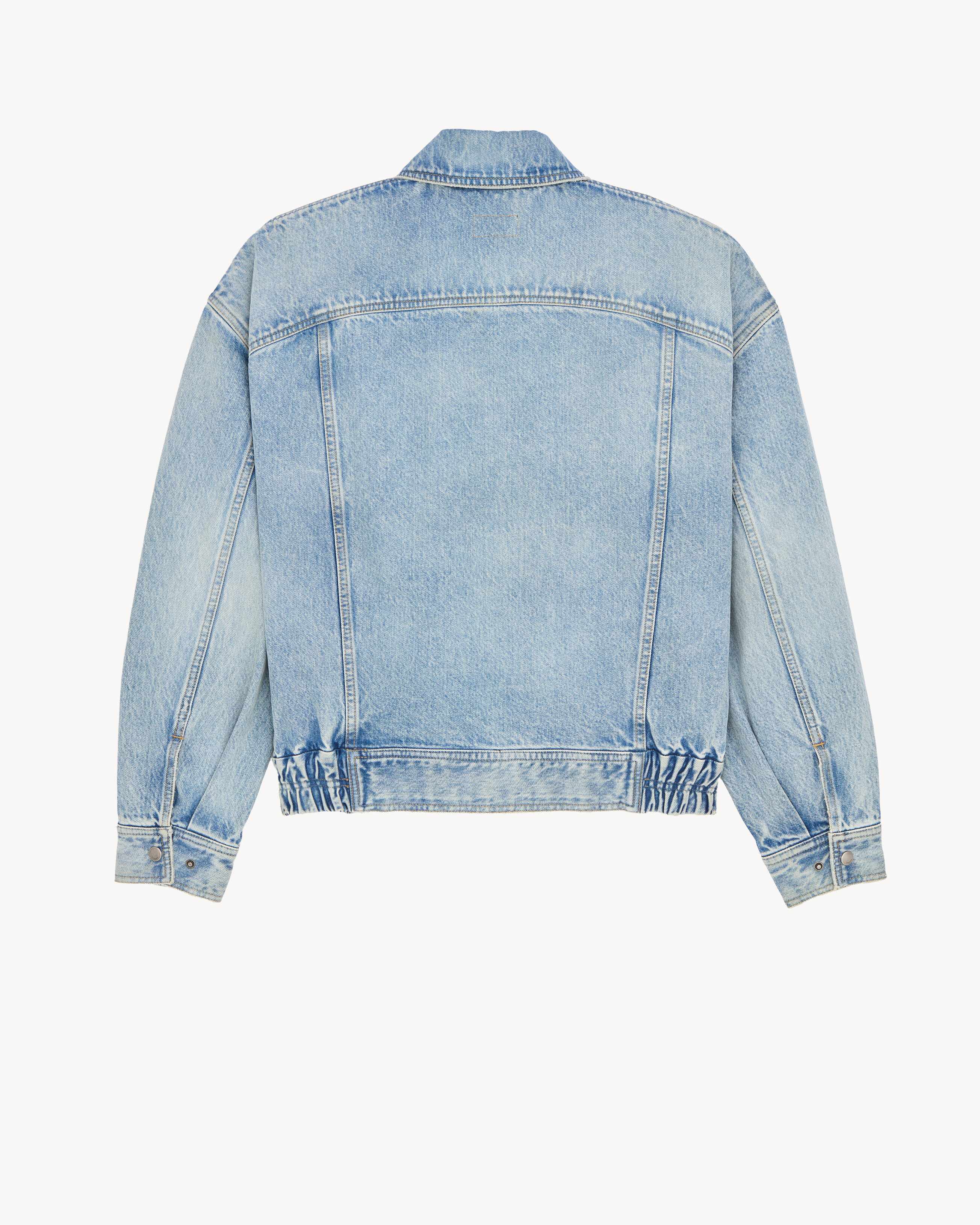 oversized jean jacket in south blue denim