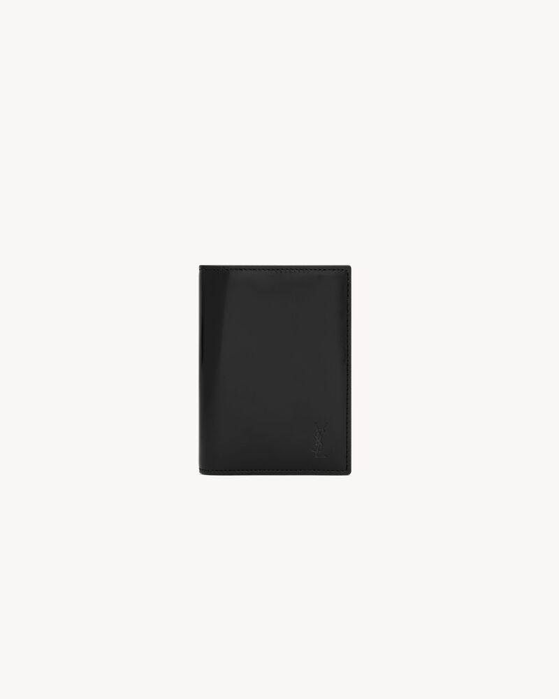 CASSANDRE SHADOW SAINT LAURENT credit card wallet in patent leather