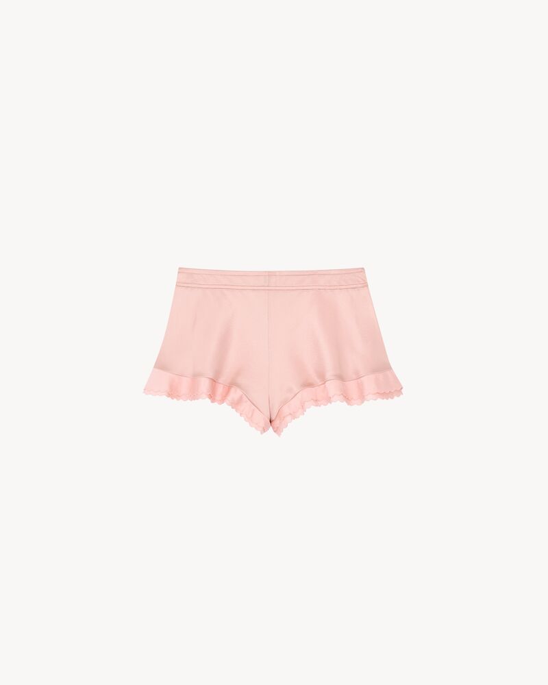 lingerie shorts in silk satin