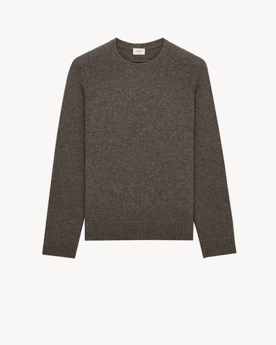 sweater in cashmere and wool in Black | Saint Laurent | YSL US