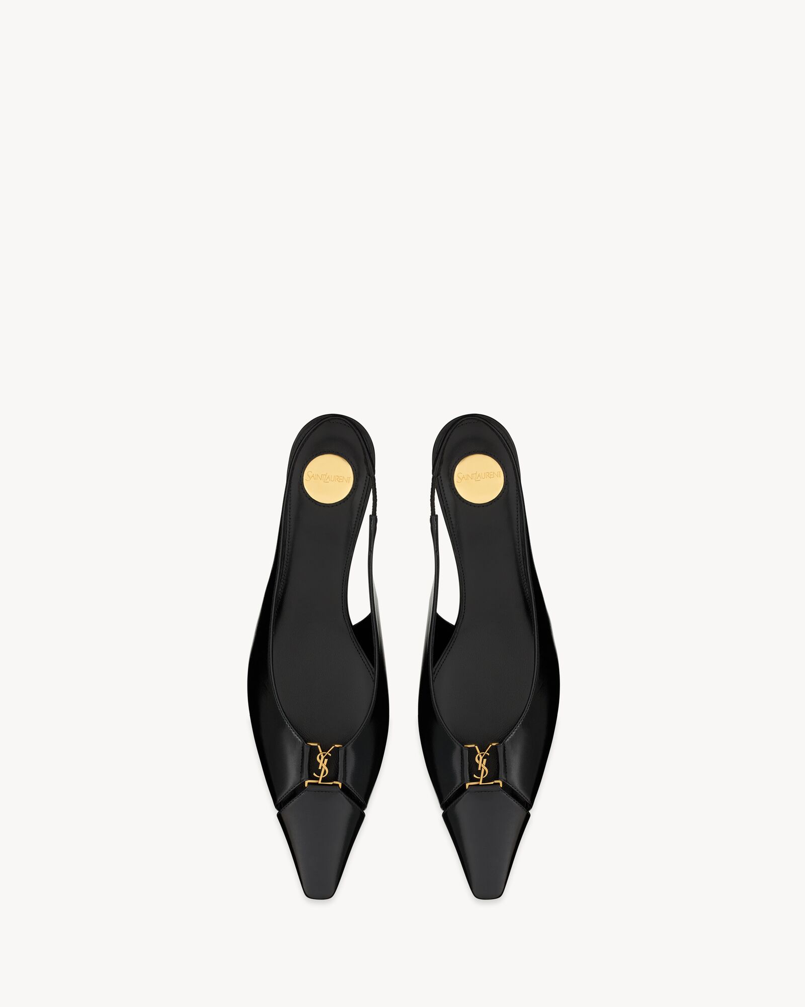 BABYLONE slingback flats in smooth leather — 800240AAEHI1000