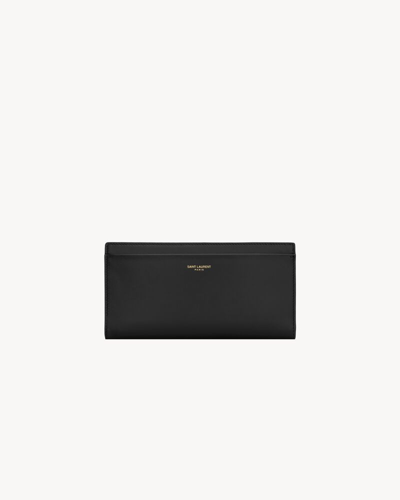 SAINT LAURENT PARIS zip wallet in smooth leather