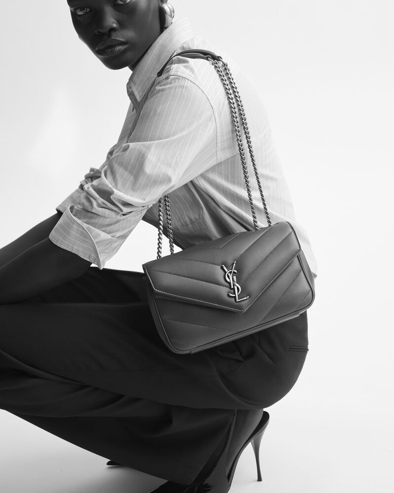 LOULOU small in MATELASSÉ lambskin