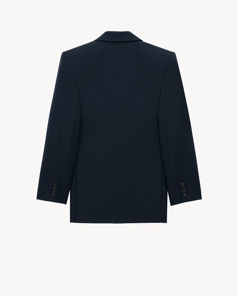 jacket in wool gabardine