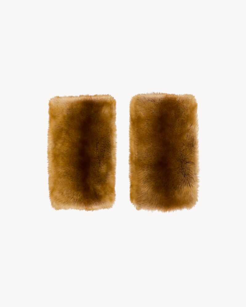 muffs in shearling