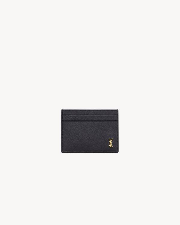 TINY CASSANDRE card case in grained leather