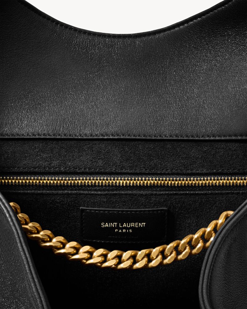 ICARE medium in smooth leather in Black | Saint Laurent | YSL US
