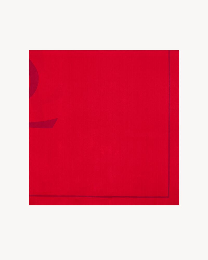 LE CASSANDRE桑蚕丝绉缎方形围巾