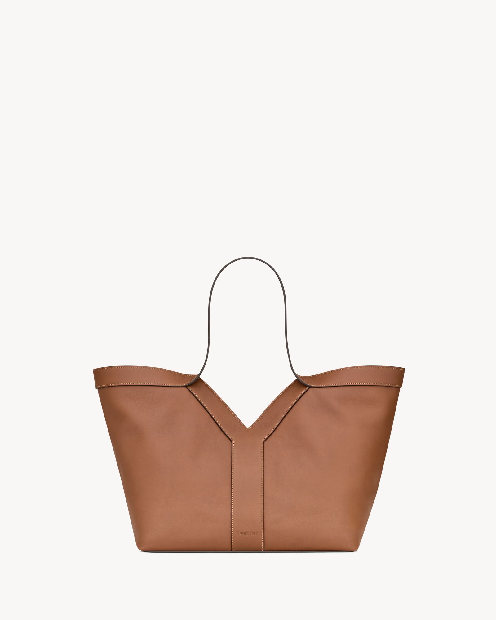 Y small tote in leather — 835274AAEC36359