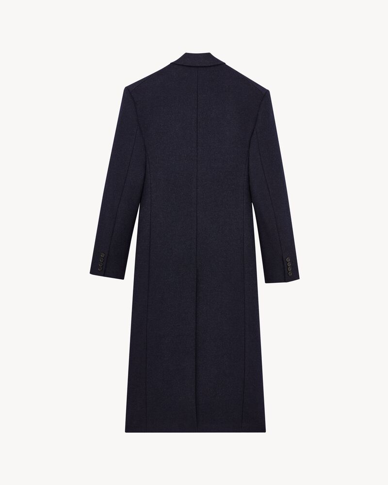 long coat in double-face wool felt