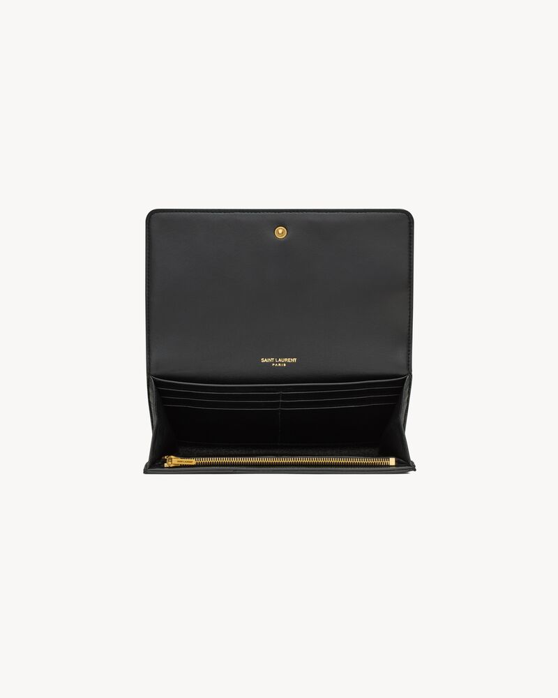 JAMIE large flap wallet in lambskin