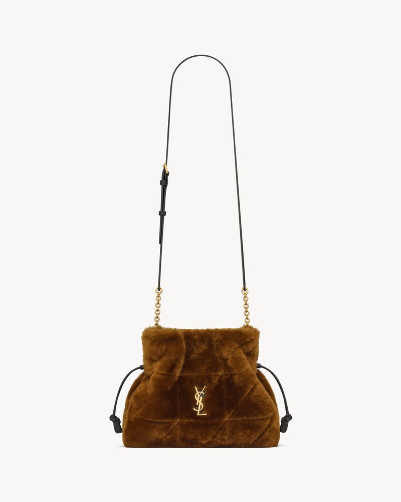JAMIE shoulder pouch in shearling