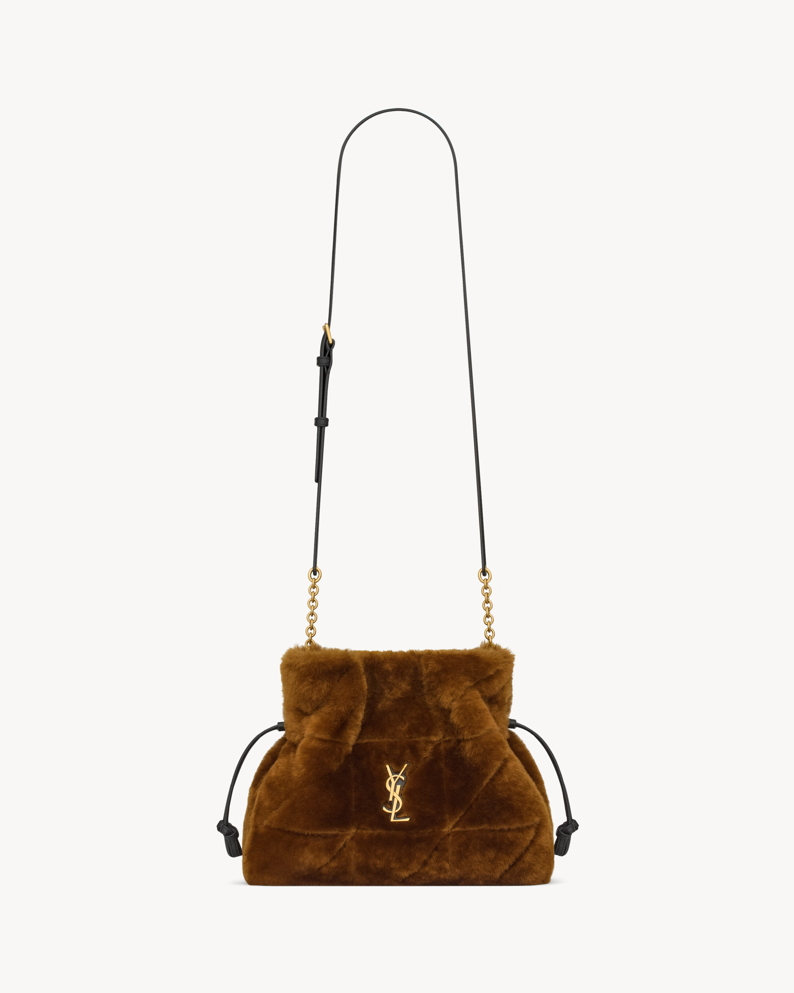 JAMIE shoulder pouch in shearling