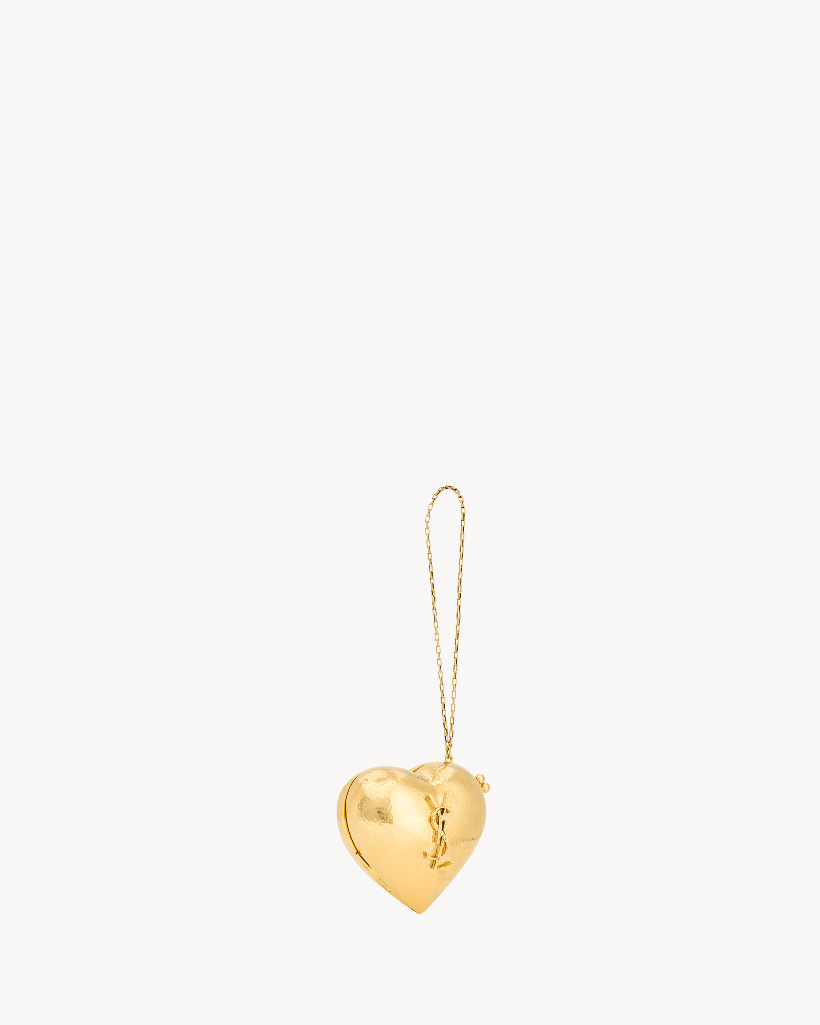 Minaudière mini en forma de corazón Evening de latón