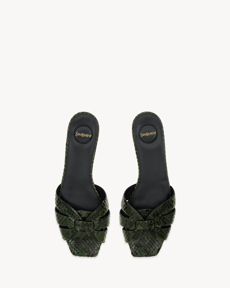 TRIBUTE蛇皮革凉鞋