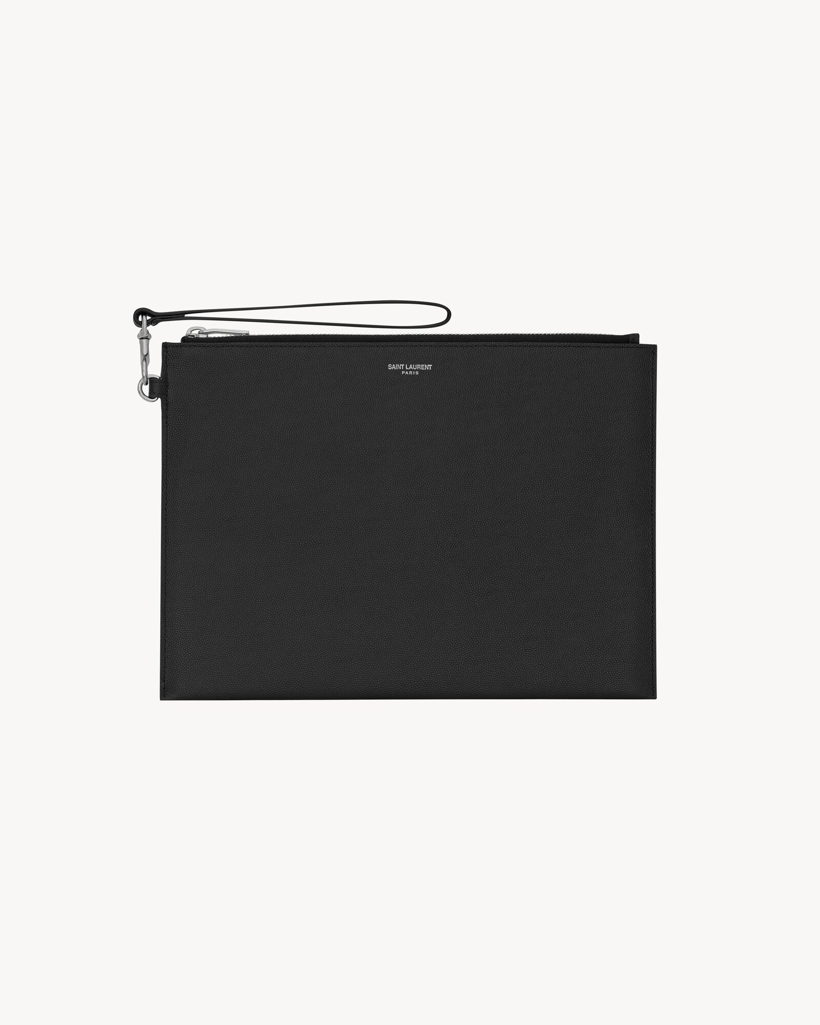 Paris zipped tablet holder in grain de poudre-leather — 683865BTY0N1000