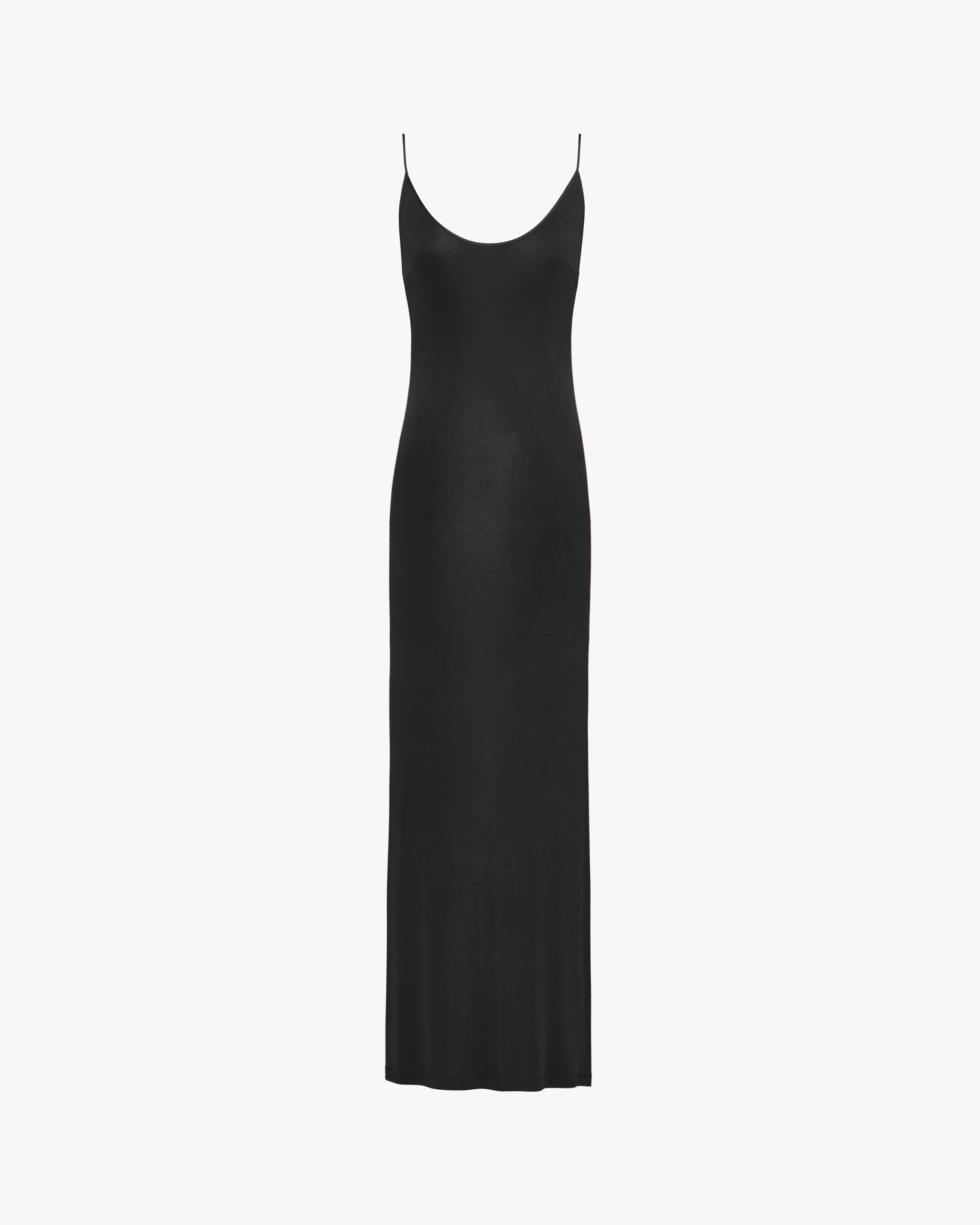 CASSANDRE-chain backless dress in knit in Black | Saint Laurent | YSL EN-FR CASSANDRE-chain backless dress in knit in Black | Saint Laurent | YSL EN-FR