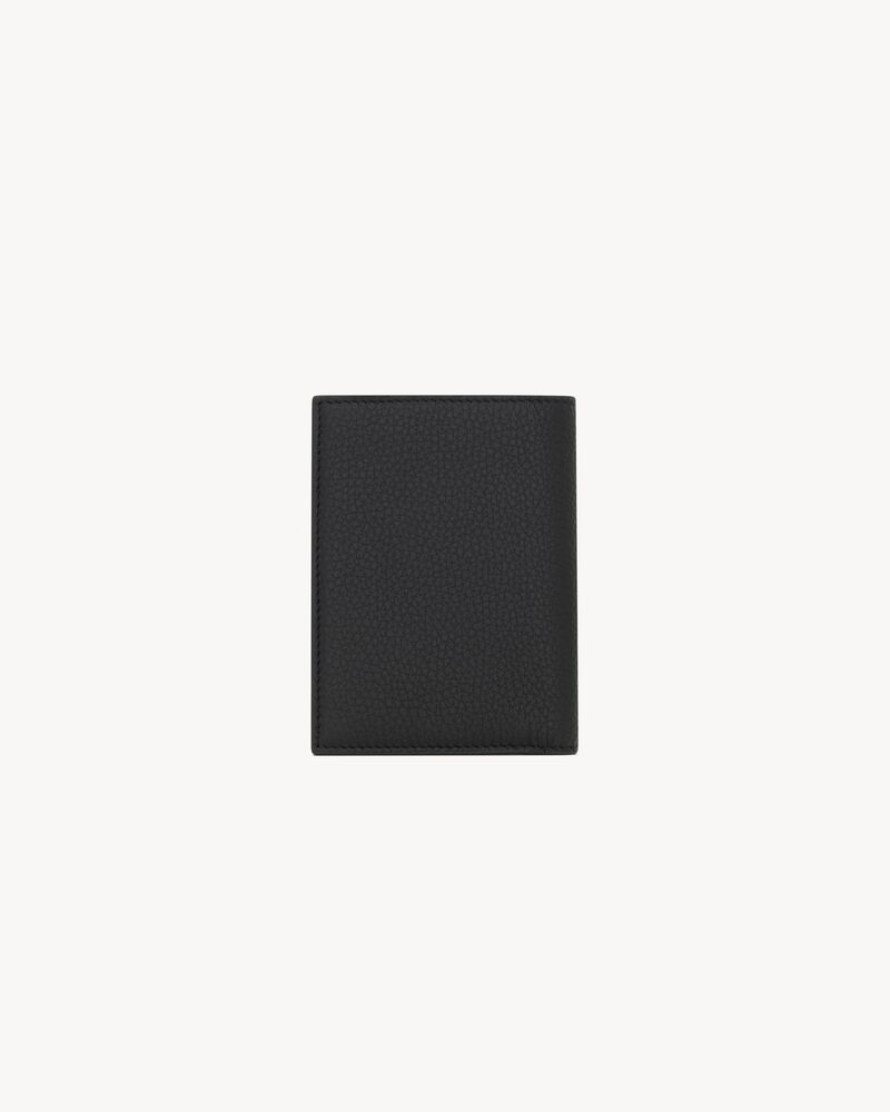 TINY CASSANDRE credit card wallet in grained leather