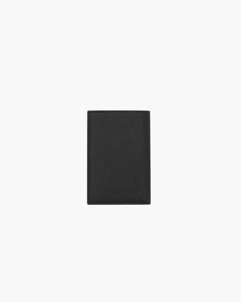 TINY CASSANDRE credit card wallet in grained leather