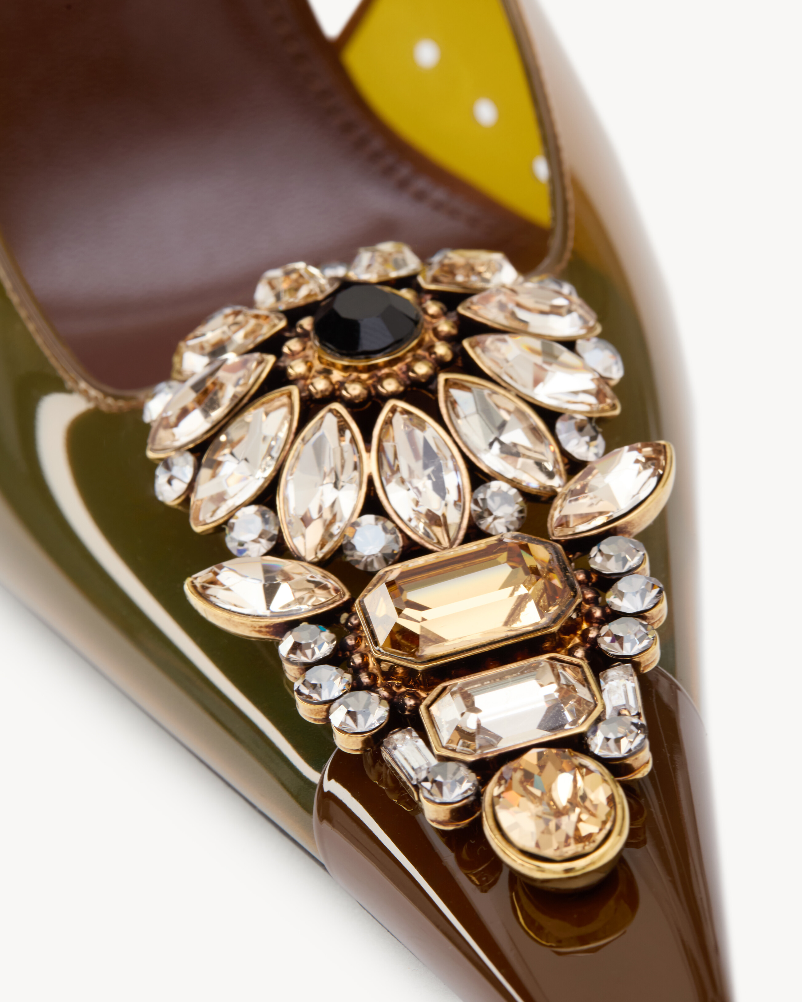 ISABELLA slingback pumps in TPU and crystal