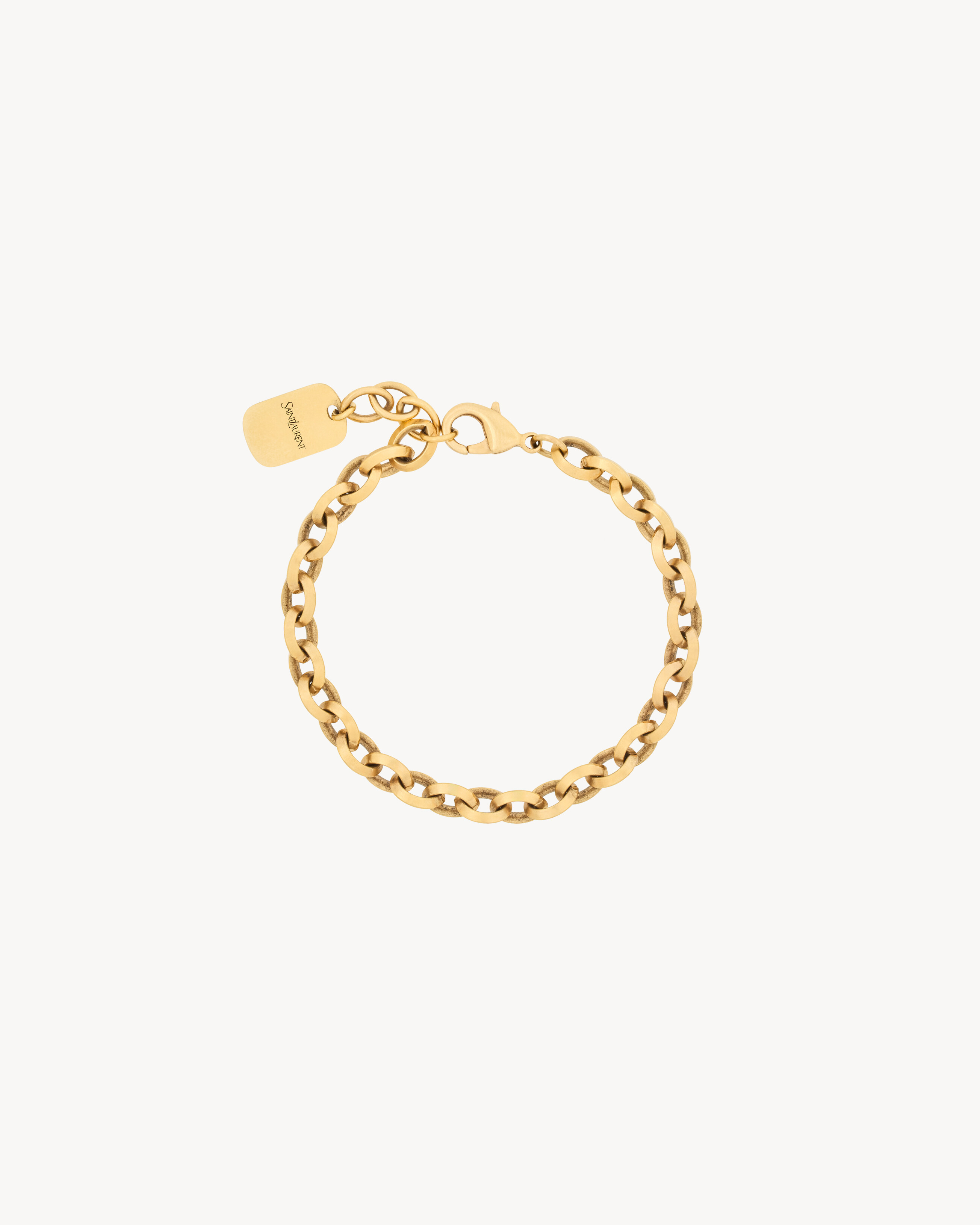 peaked chain bracelet in metal