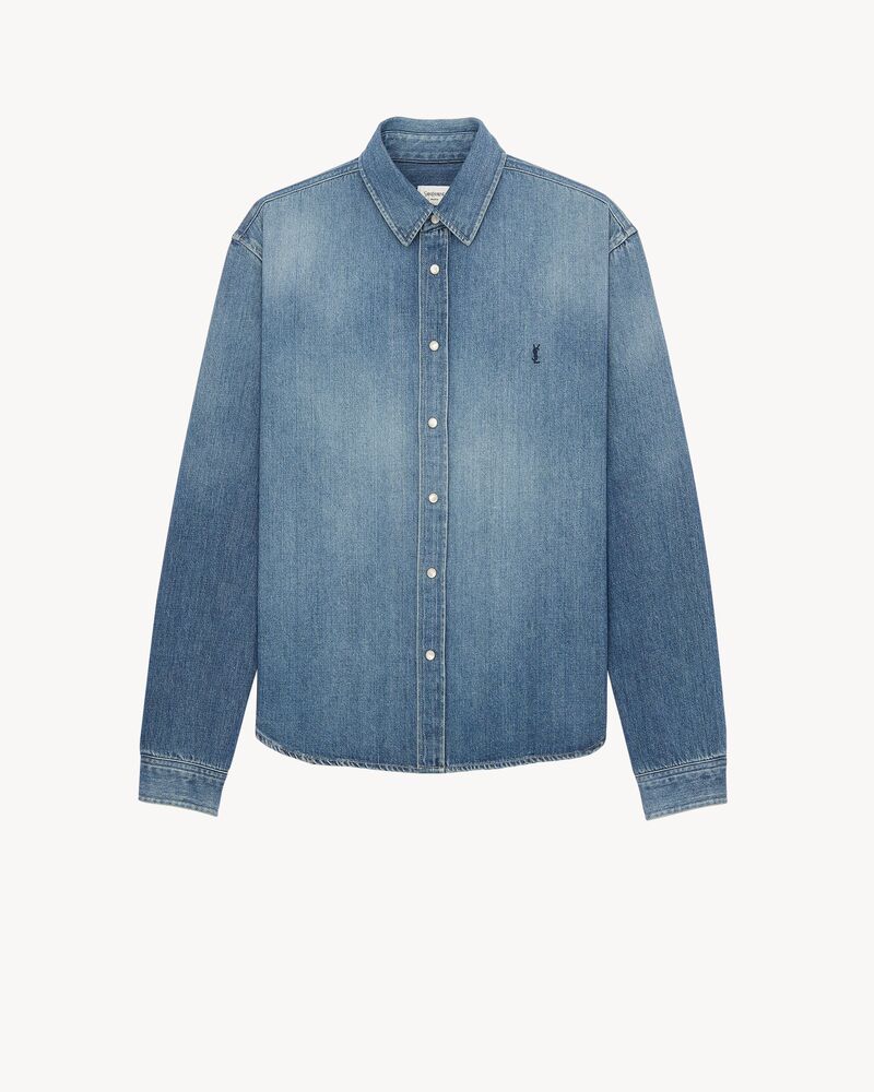 CASSANDRE jean shirt in horizon blue denim