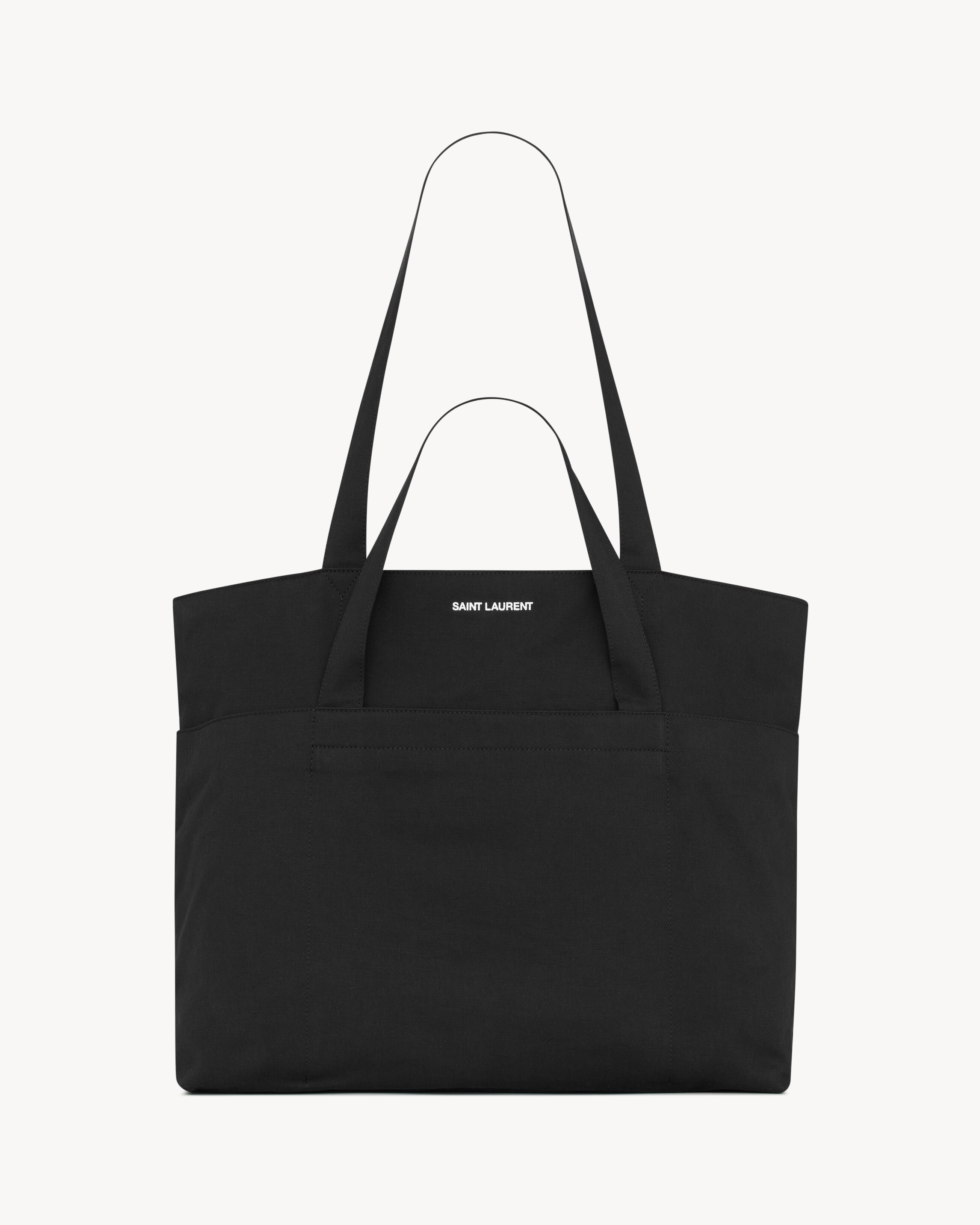 MULTIPOCKET TRAVEL TOTEBAG IN CANVAS