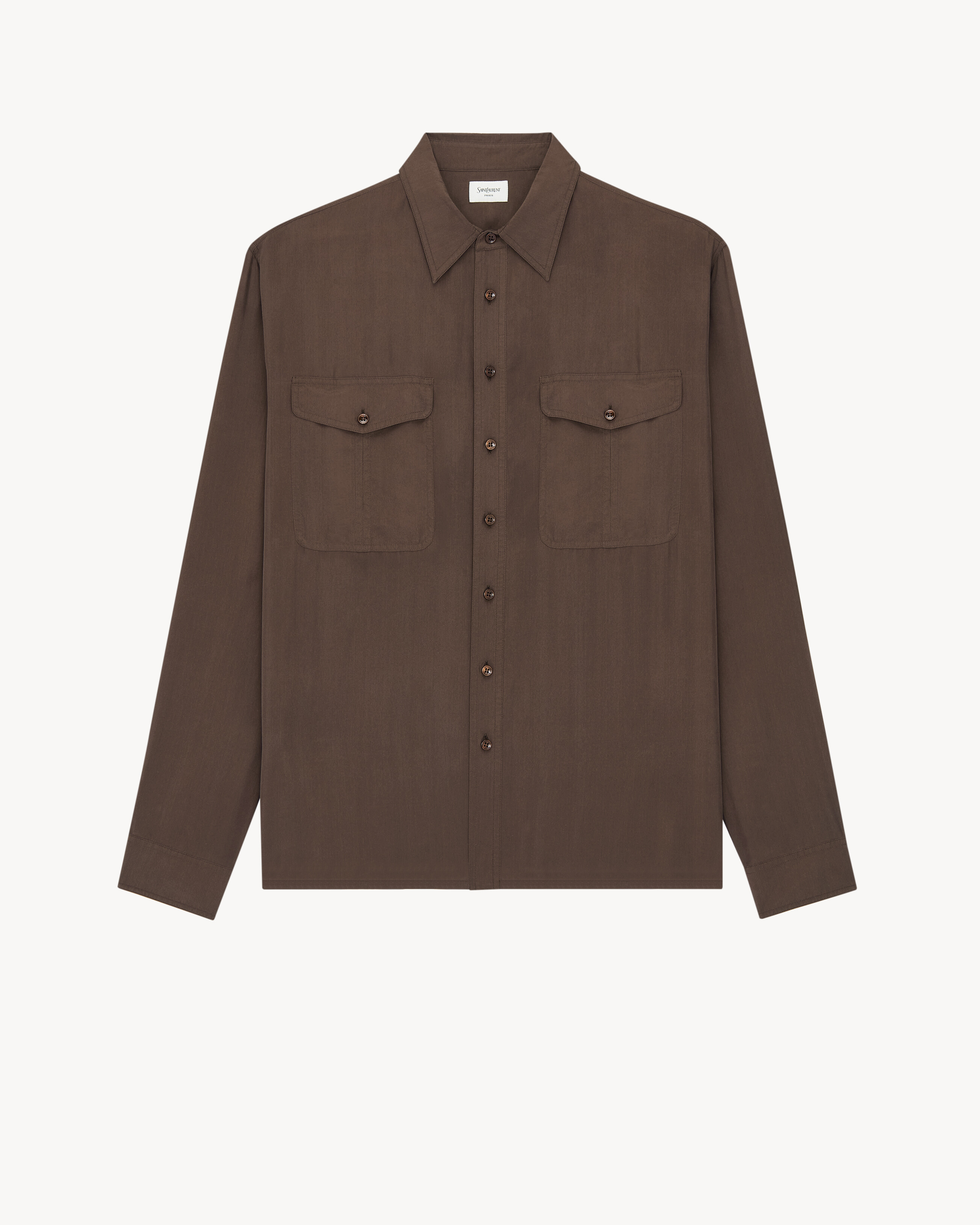 shirt in silk habotai