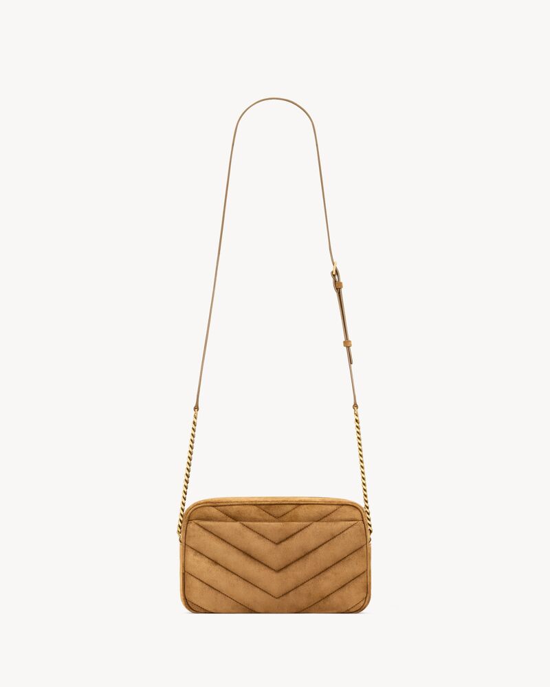 LOULOU camera bag in MATELASSÉ suede