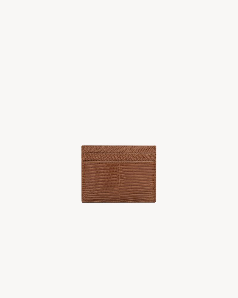 SAINT LAURENT PARIS card case in lizard