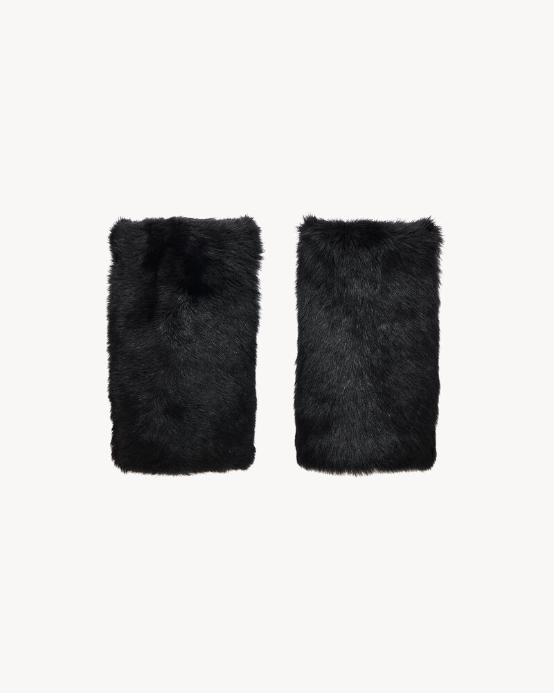 muffs in shearling