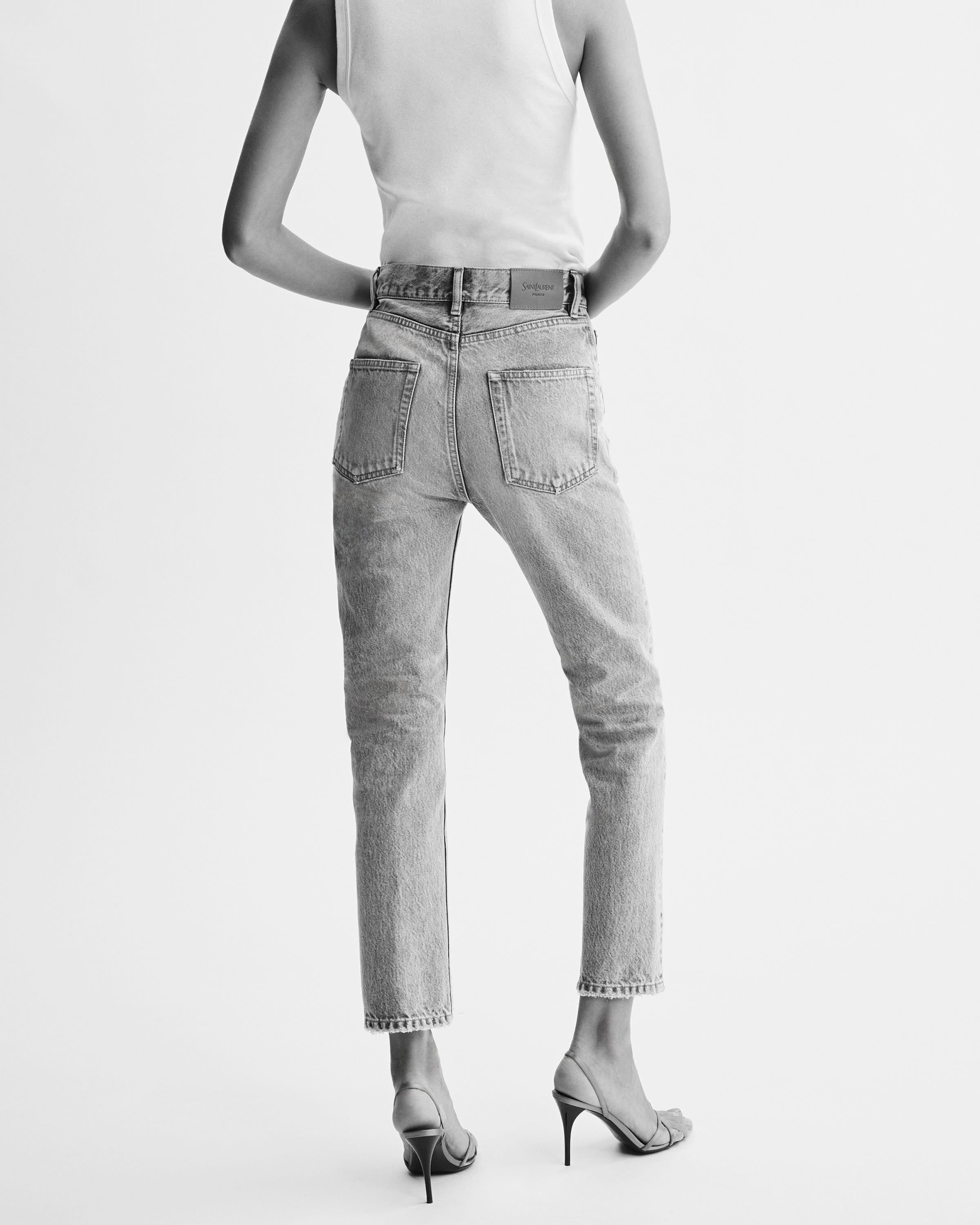 90's high-rise cropped slim jeans