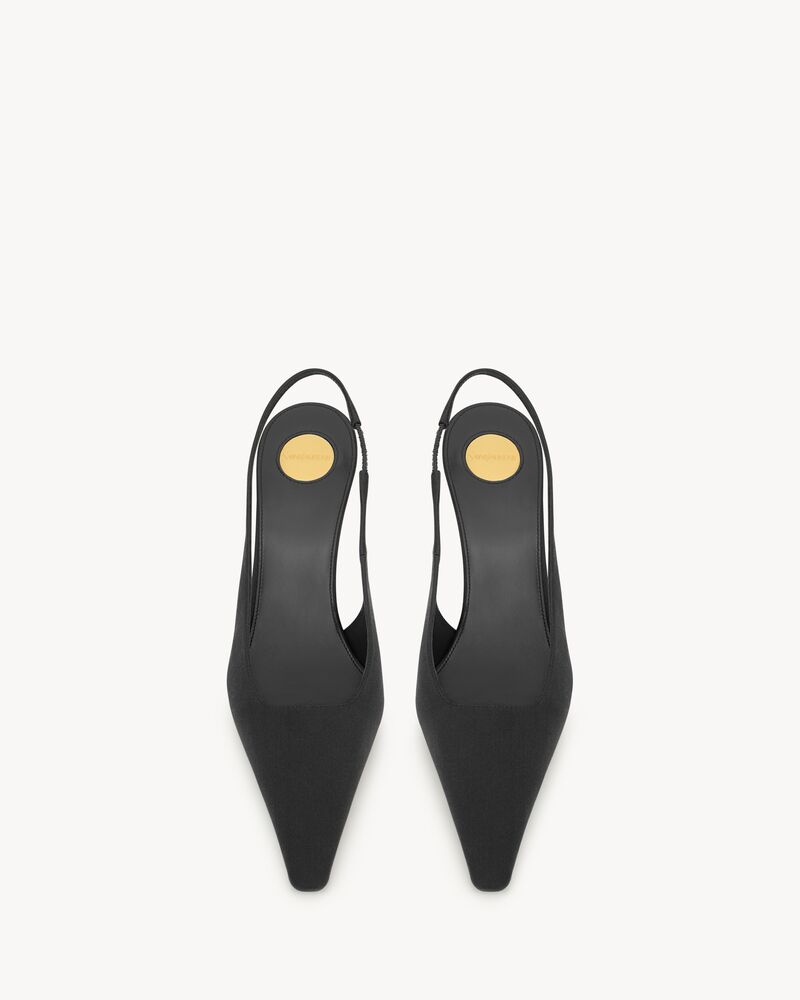Zapatos de salón slingback Goya de crepé de satén