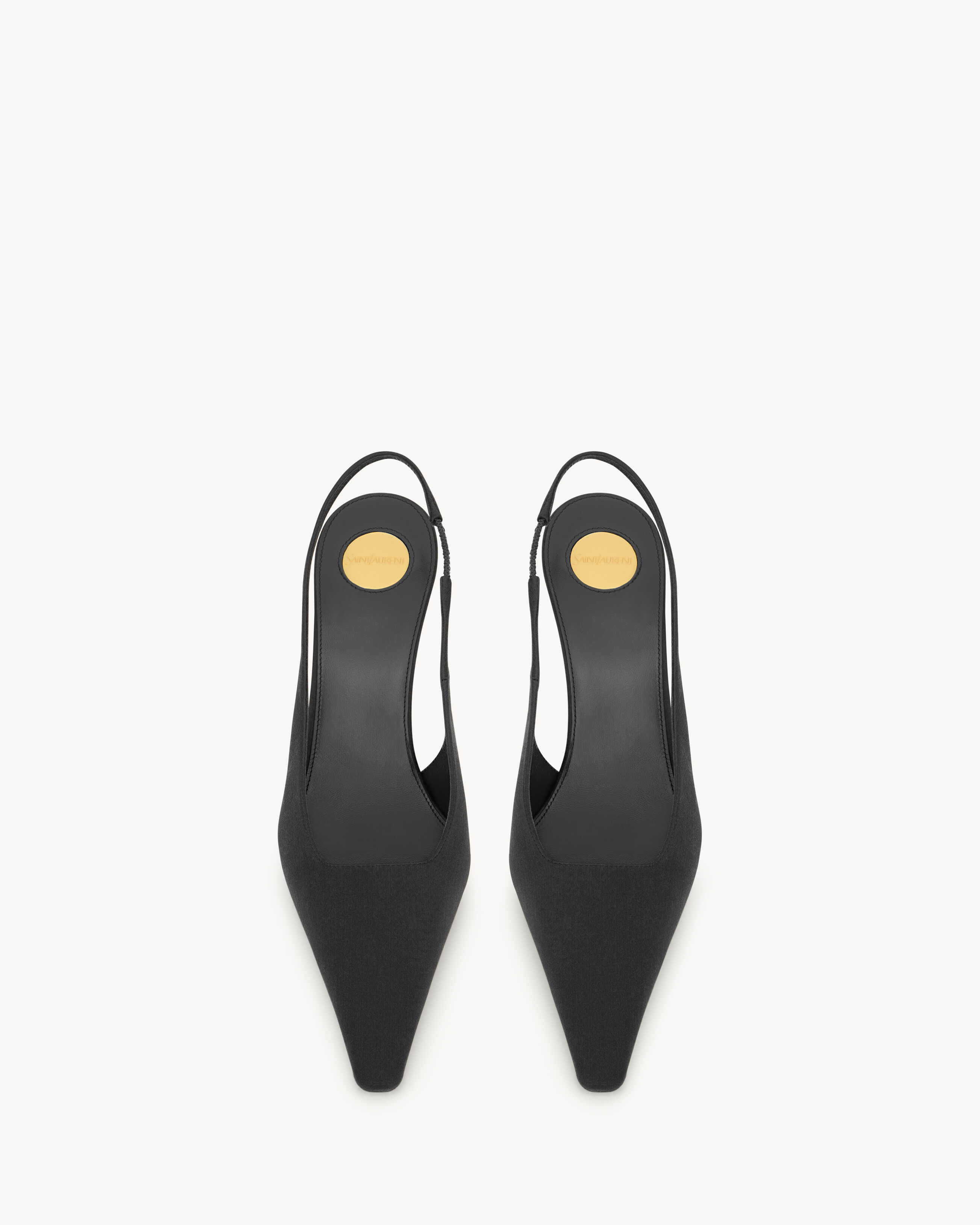 GOYA slingback pumps in satin crepe