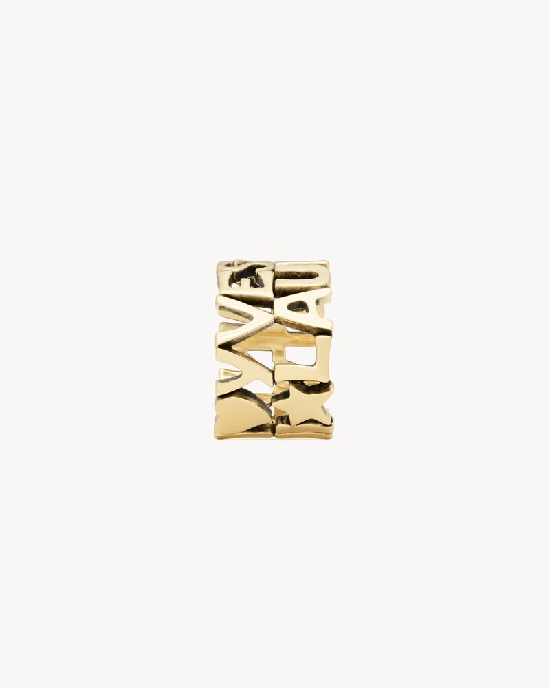 YVES SAINT LAURENT cuff in metal in Gold | Saint Laurent | YSL US