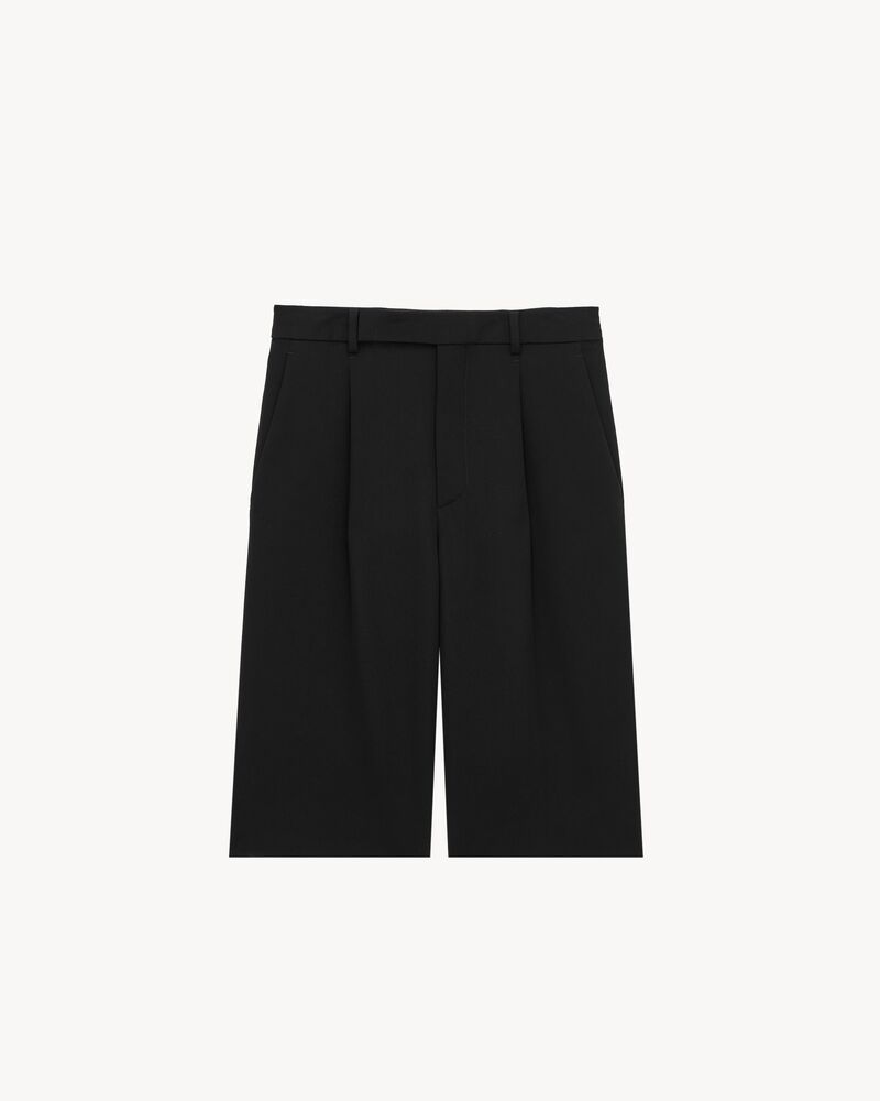 bermuda shorts in grain de poudre