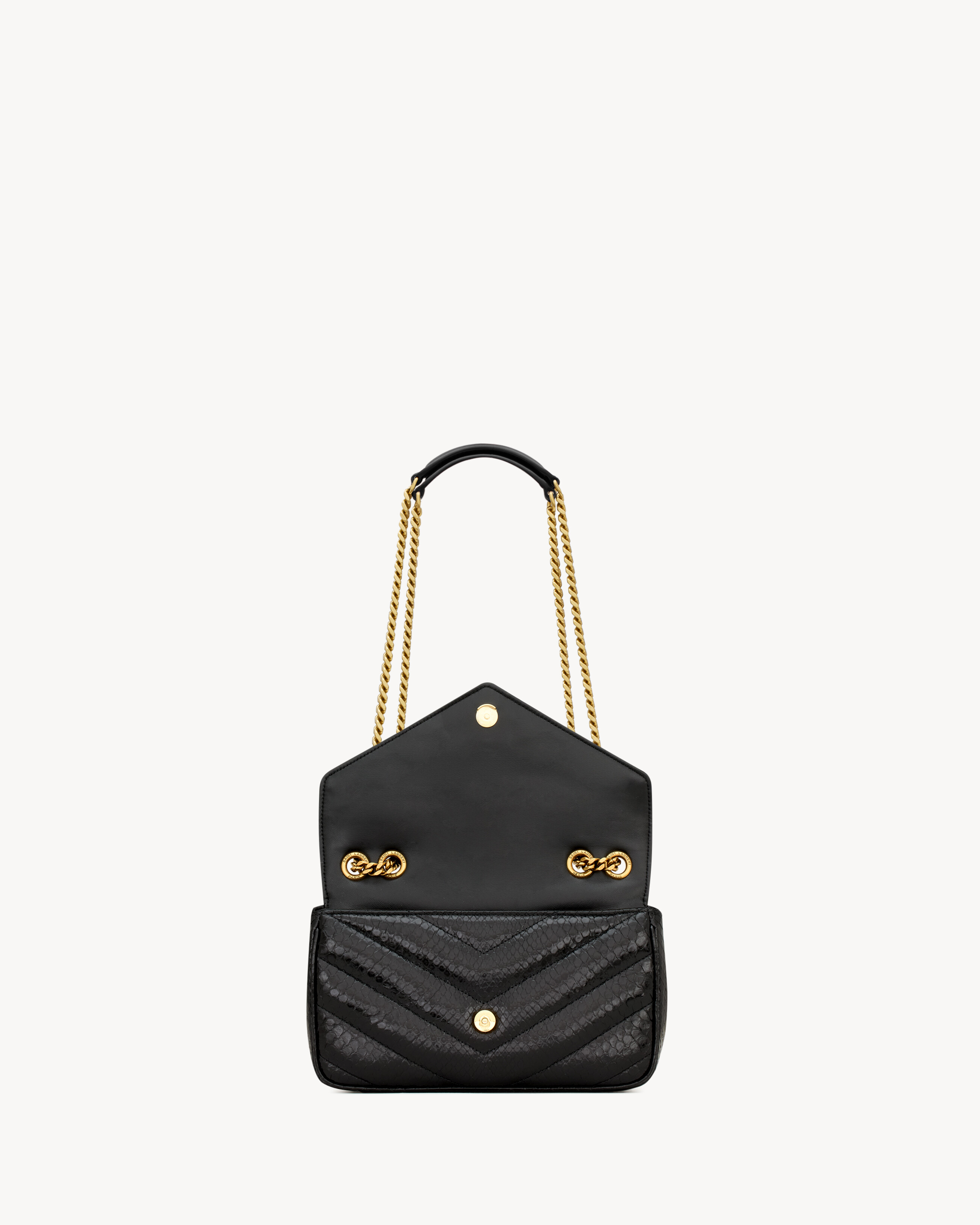 LOULOU small in MATELASSÉ python