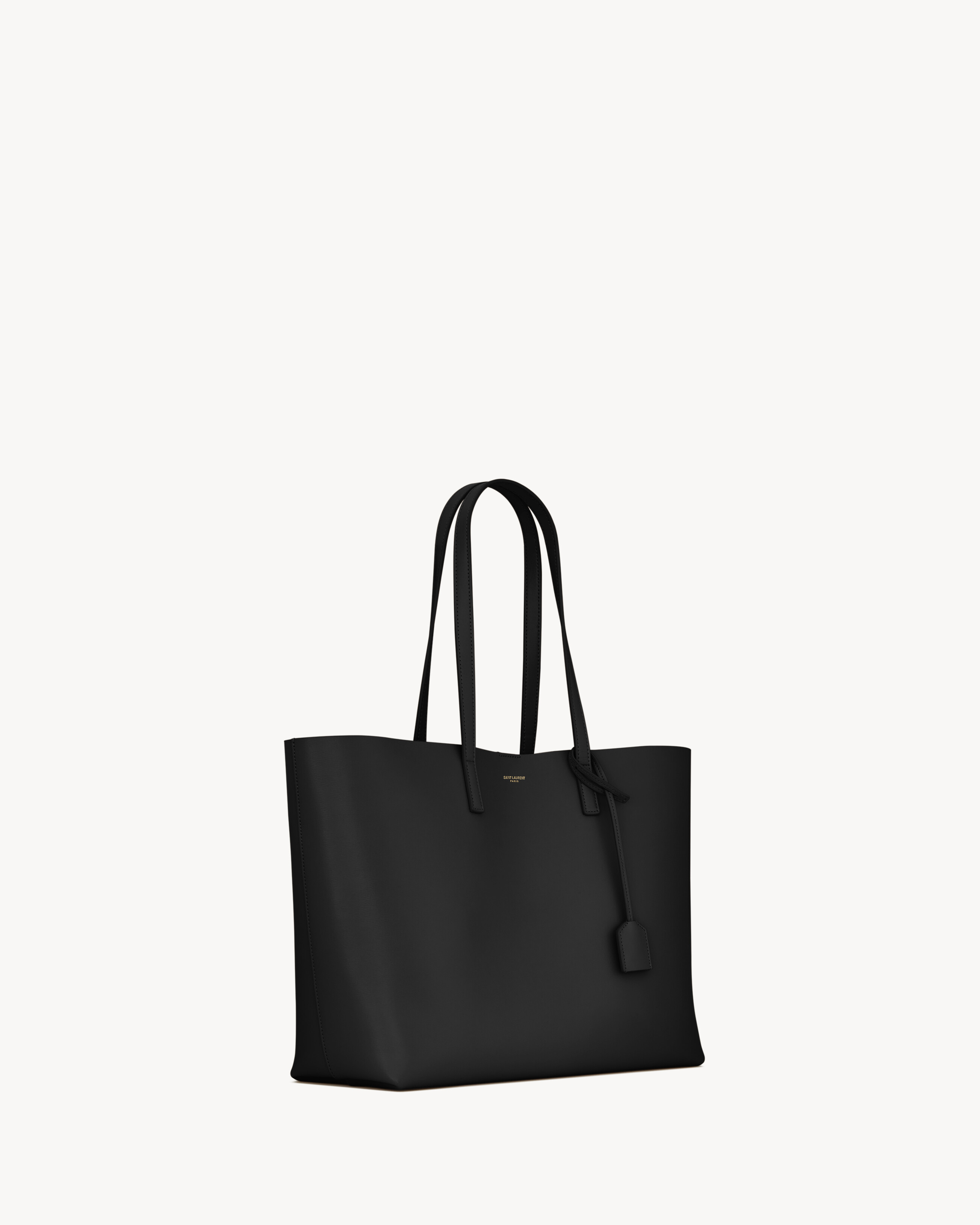 Shopping Saint Laurent in leather