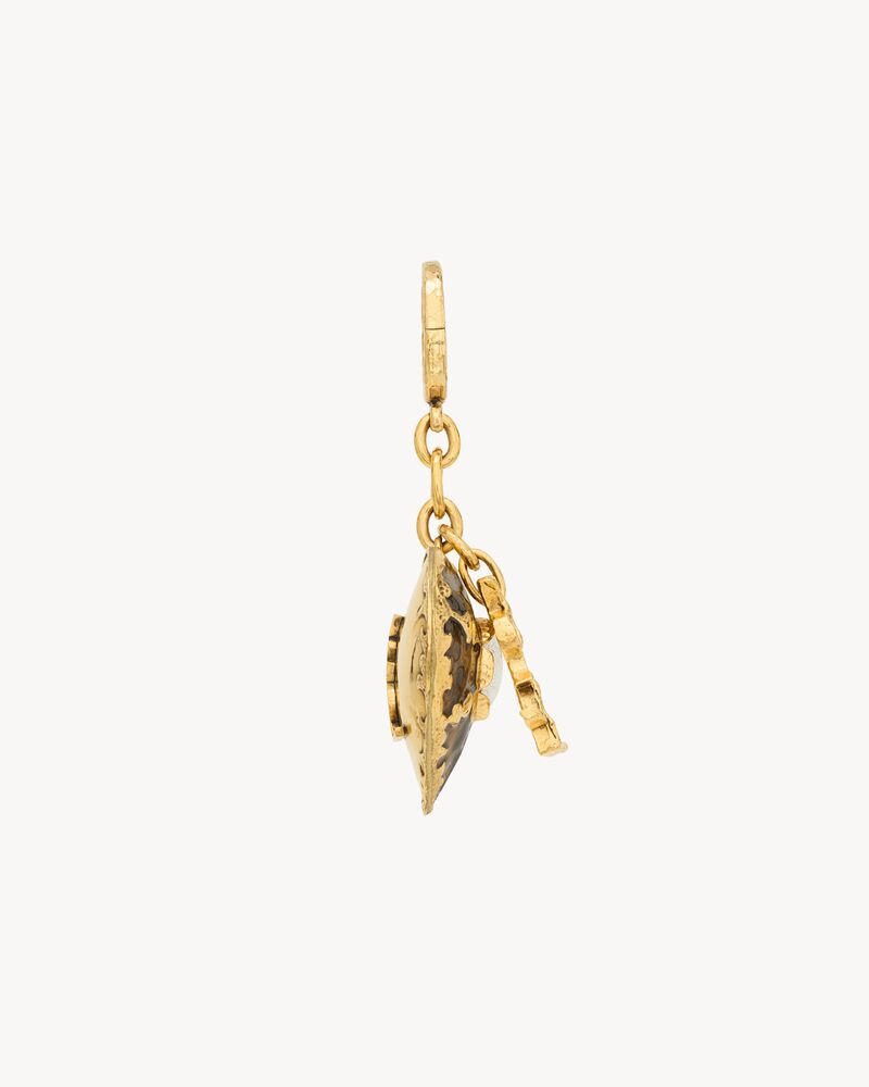 CASSANDRE heart bag charm in enamel