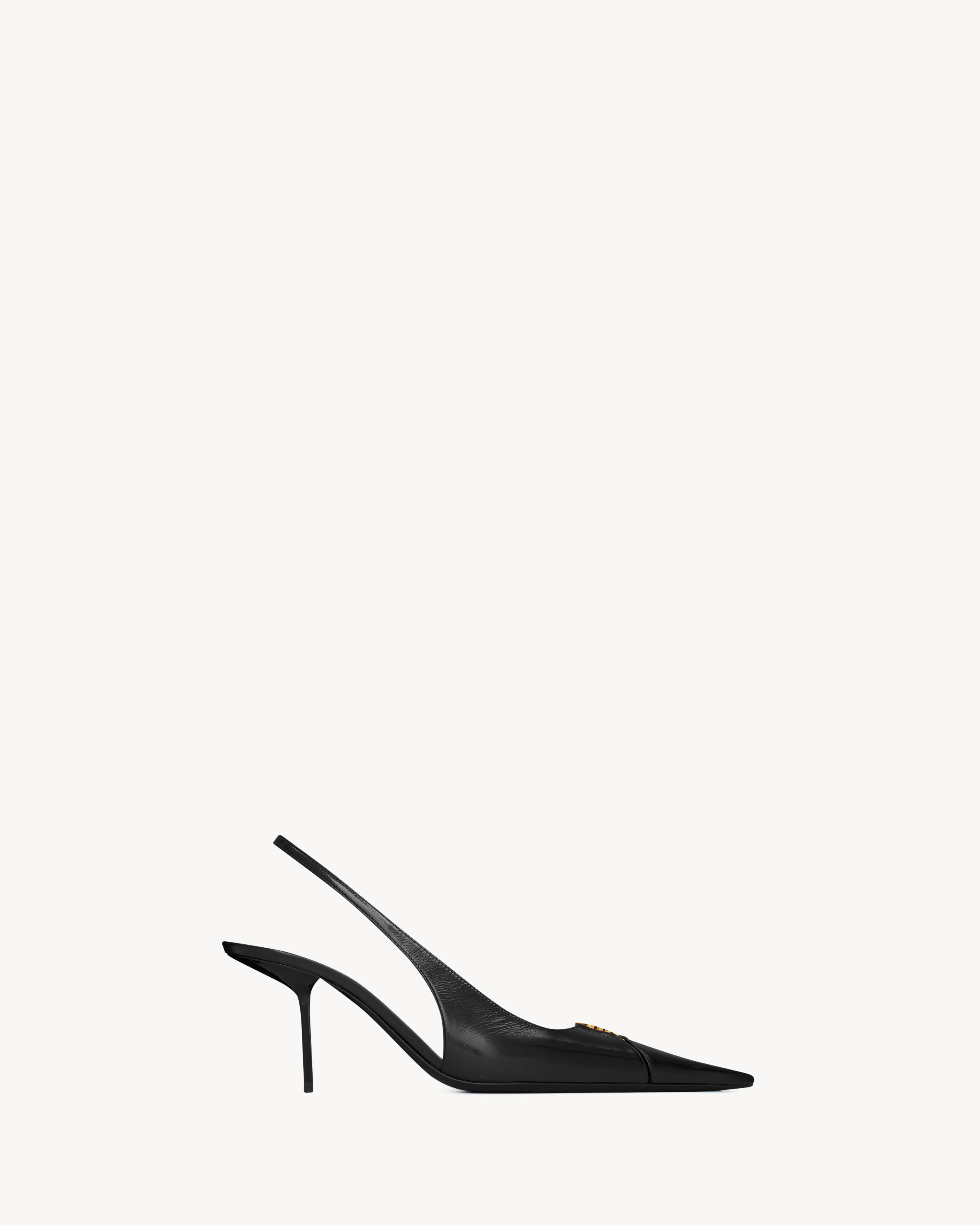 BABYLONE BRETEUIL slingback pumps in smooth leather