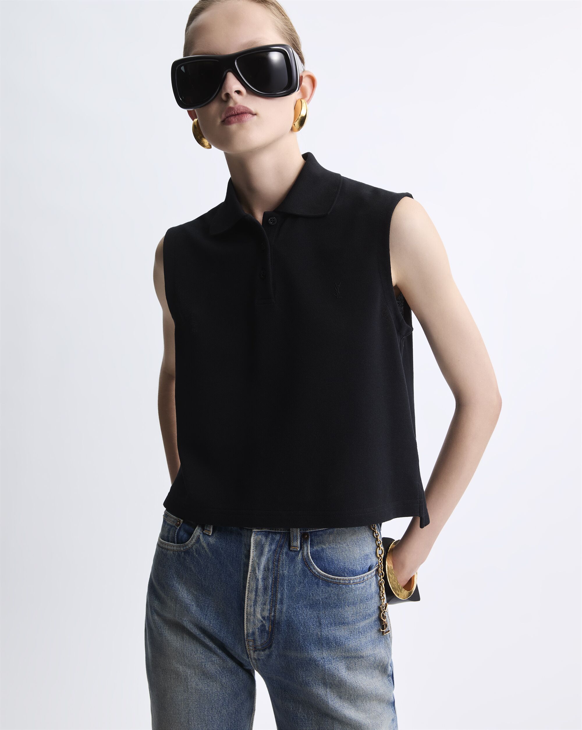 CASSANDRE polo shirt in piqué