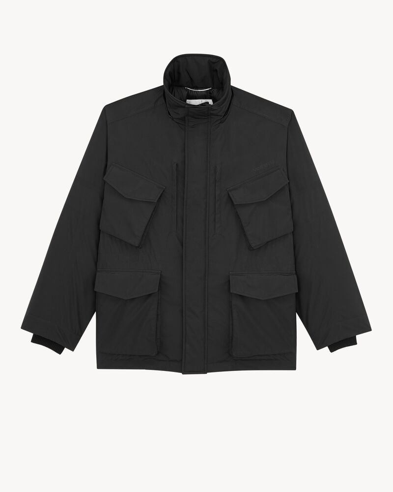 COAT IN WATER-REPELLENT CANVAS