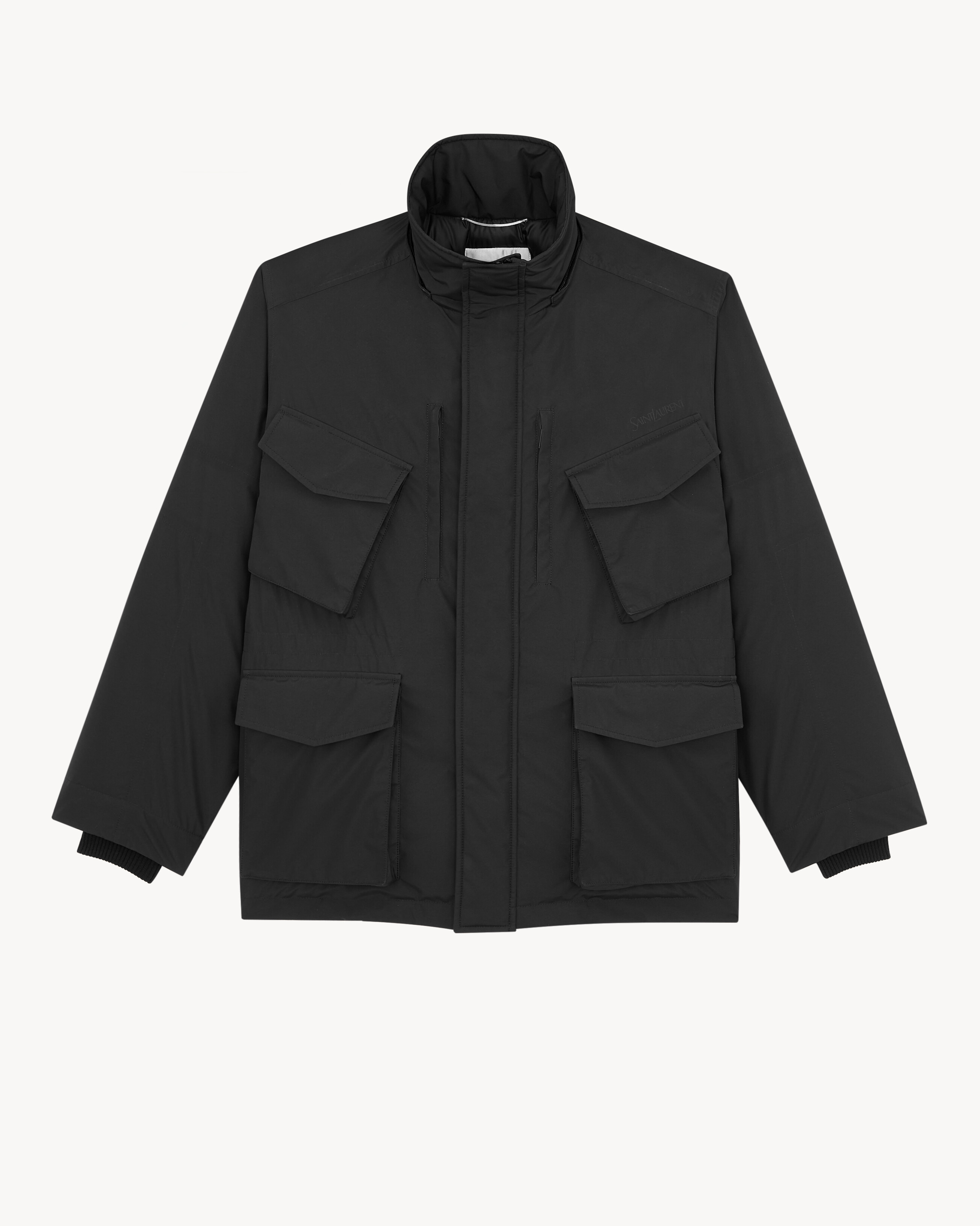 COAT IN WATER-REPELLENT CANVAS