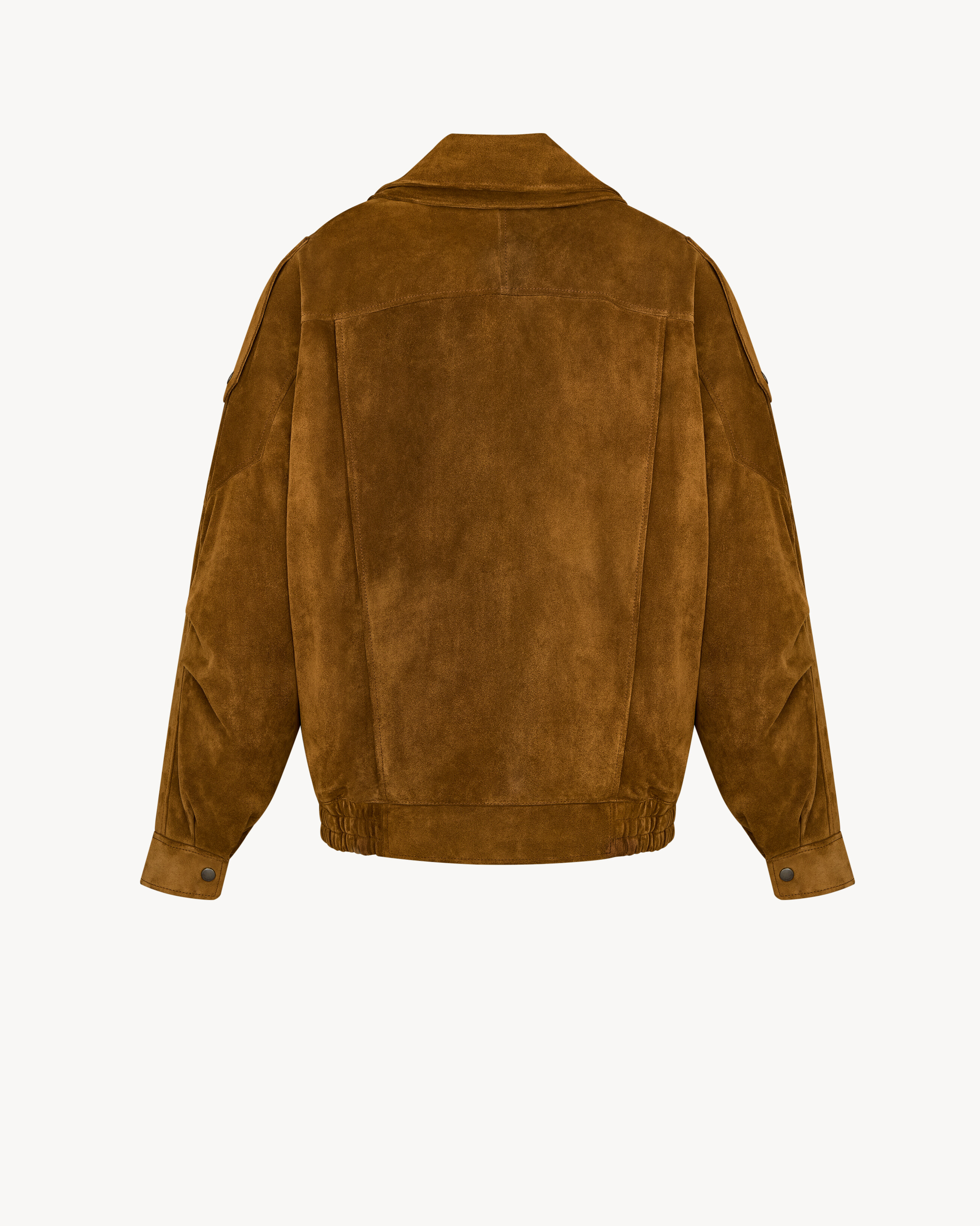bomber jacket in vintage split leather
