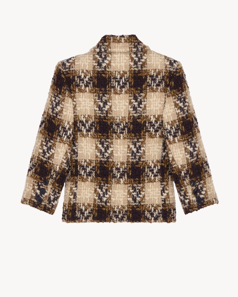 single-breasted jacket in tweed