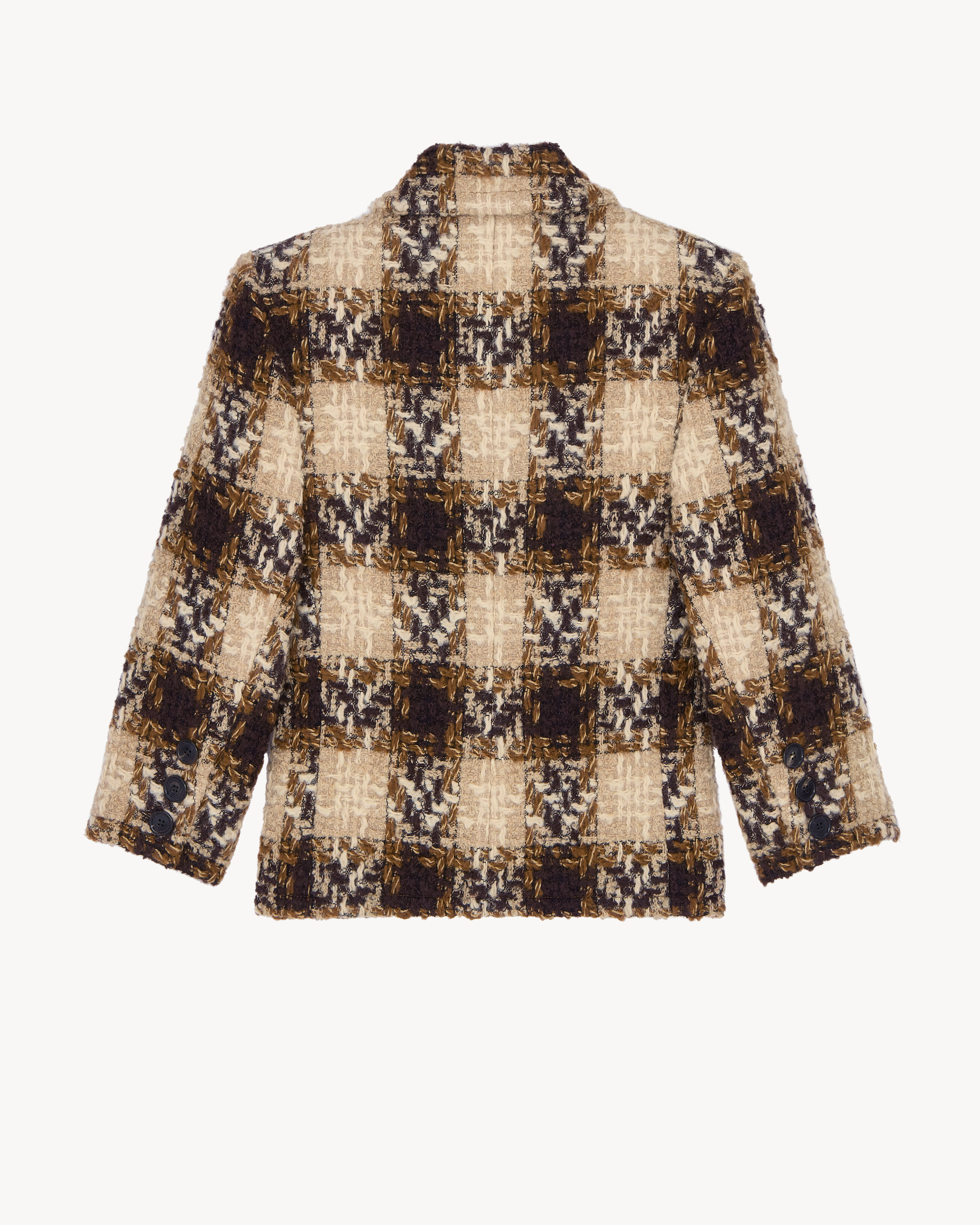 single-breasted jacket in tweed