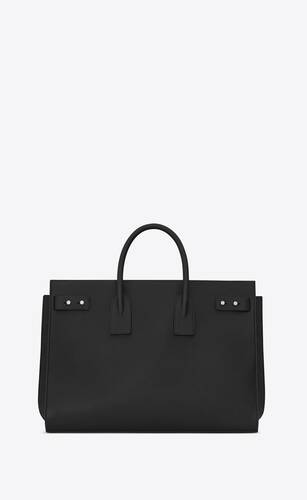 large sac de jour souple bag in black leather