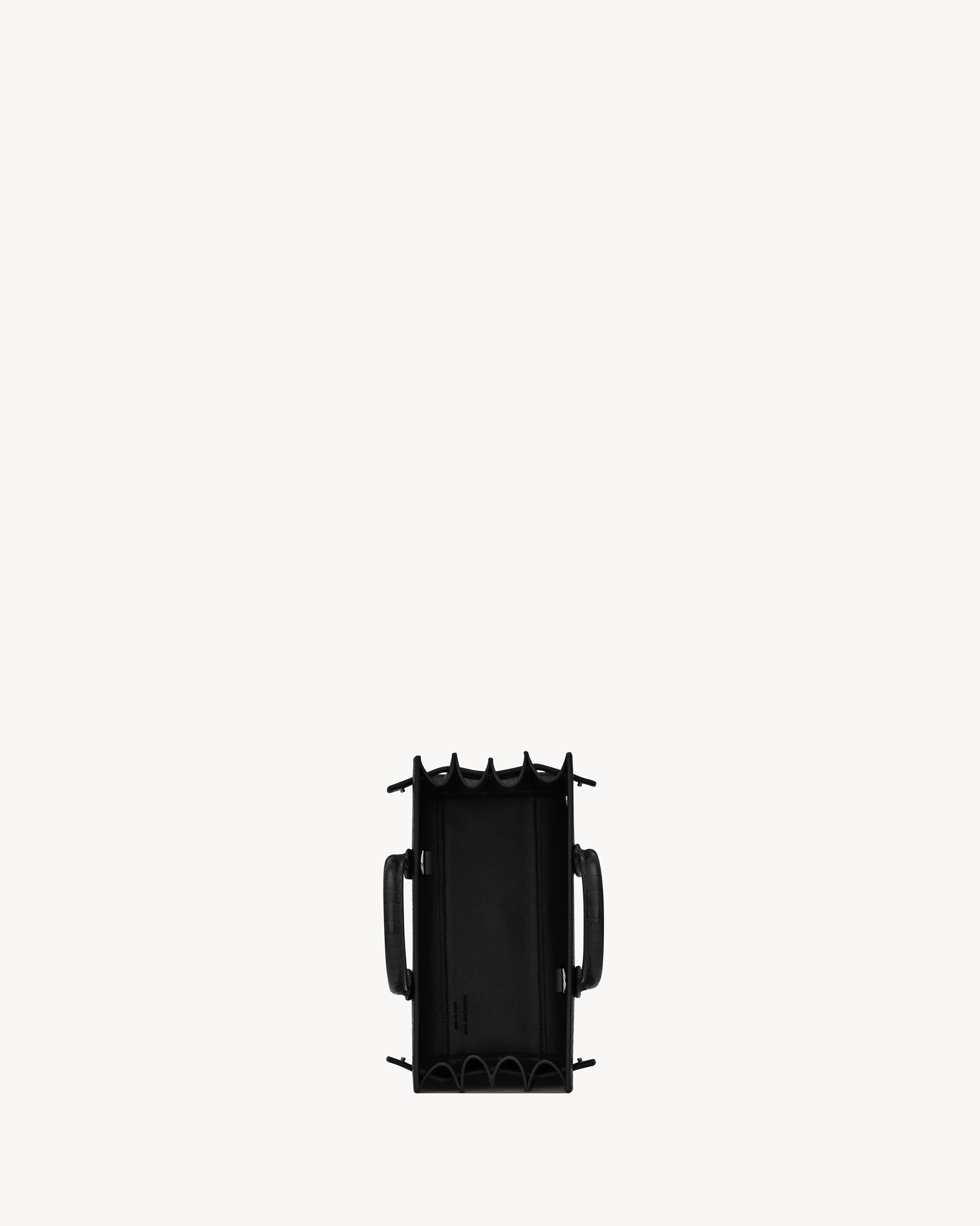 Sac de Jour de piel repujada efecto cocodrilo - nano