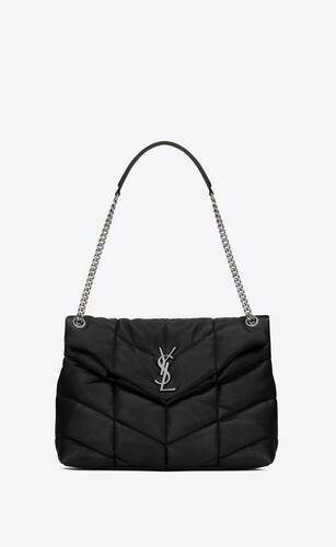 PUFFER small pouch in quilted lambskin, Saint Laurent